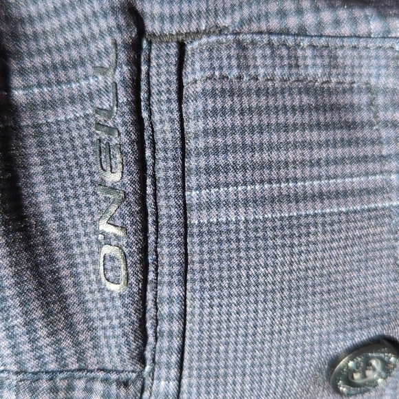 O’NEILL grey plaid hybrid shorts sz 30 - Picture 3 of 7